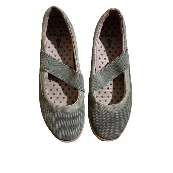 Ahnu Shoes - Ahnu by Teva Telegraph Women's Size 10 Mary Jane Flats Grey Pink Polka Dot Sport
